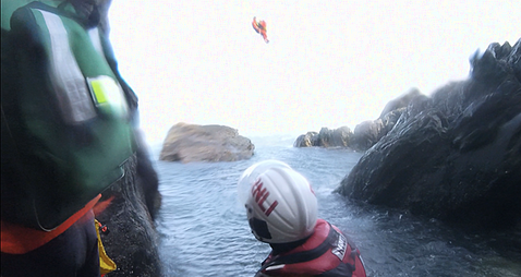 Watch: Howth coast guard carries out rescues after teen falls from cliff