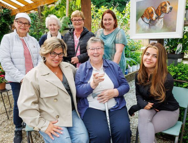 Natalie Cassells, Margaret McKenna and Layla Cassells, Dally Feliciano, Mary Kenny, Antoinette Nevin and Irene Donoghue