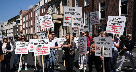 Citywest Hotel sale: Two protests planned on Sunday by residents group