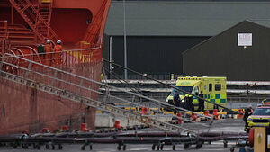 Two men rushed to hospital after incident on ship docked at Foynes Port