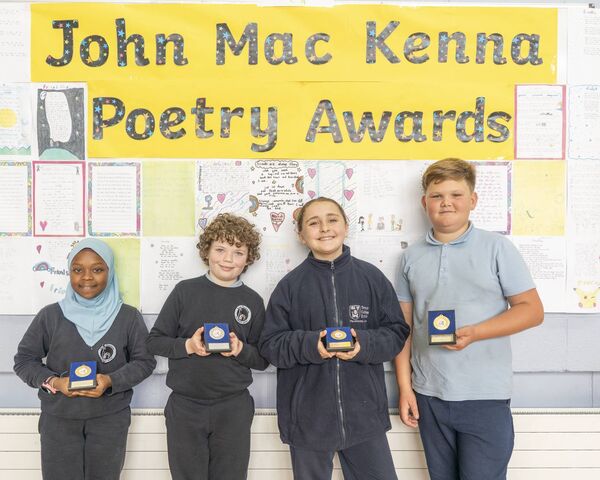 Room 12 1st Hafsa, 2nd Logan (Not in), 3rd Mikey, Gaeilge Award Sienna and Merit Francy Room 12 1st Hafsa, 2nd Logan (Not in), 3rd Mikey, Gaeilge Award Sienna and Merit Francy
