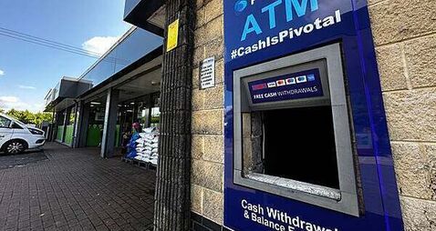 ATM stolen from wall of garage