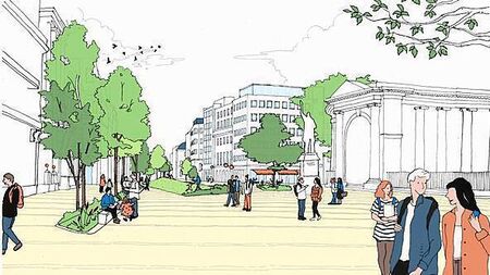 Dublin City Council unveils plans for multi-million euro traffic free College Green Plaza