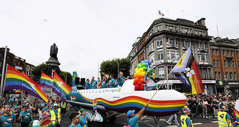 Dublin awash with colour as tens of thousands take part in Pride parade
