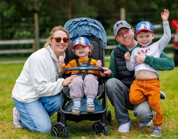 Laura Pedley and Ciaran Doyle with their sons Ray and Charlie