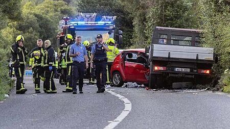 Child dies and three people seriously injured in Co Donegal collision