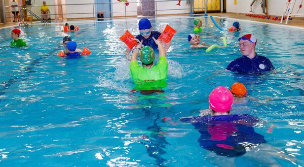 Members of the Autism Heroes swim group pictured during the final session of their eight-week swim programme in Graigue pool