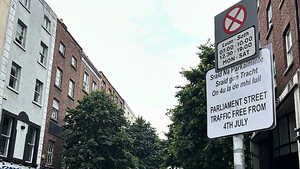 Dublin's Parliament Street is now traffic free Dublin's Parliament Street is now traffic free