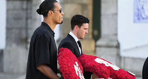 Liverpool squad bid emotional farewell to Diogo Jota at team-mate’s funeral