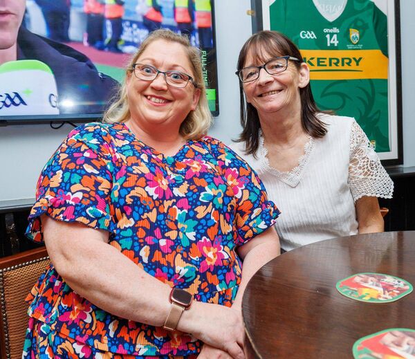 All smiles were Linda Lakes and Majella Salter All smiles were Linda Lakes and Majella Salter
