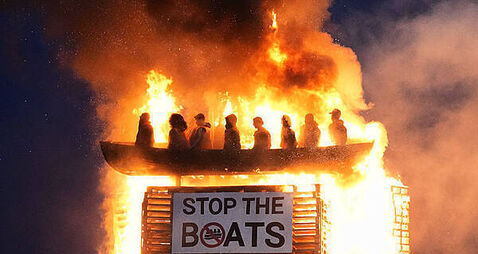 ‘Shameful’ that bonfire with migrant effigies was allowed to go ahead