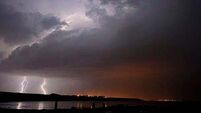 Thunderstorm warning in place for four counties