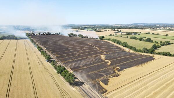 The fire near Bennekerry