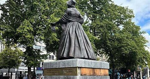 Dismay after statue of Mary Ann McCracken damaged