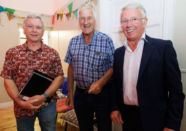 At the Kiltegan variety show were Vinny Gethings, Billy Winder and organiser John Lennon (right) At the Kiltegan variety show were Vinny Gethings, Billy Winder and organiser John Lennon (right)