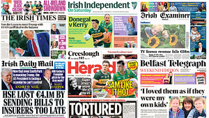 What the papers say: Saturday's front pages