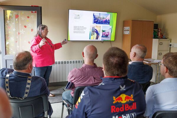 Cáirdeas Centre manager Eileen Doyle gives a presentation Cáirdeas Centre manager Eileen Doyle gives a presentation