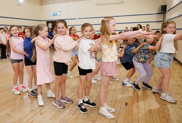 The eight to 11 age group performing during the Striking Productions summer camp in Tinryland GAA Club Photos: michaelorourkephotography.ie The eight to 11 age group performing during the Striking Productions summer camp in Tinryland GAA Club Photos: michaelorourkephotography.ie