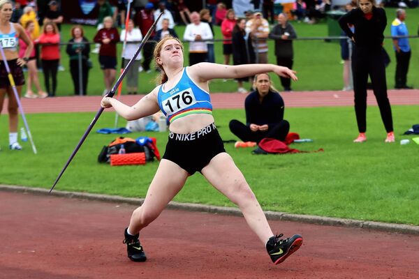 Isabelle McCormack, who took part in the javelin. 