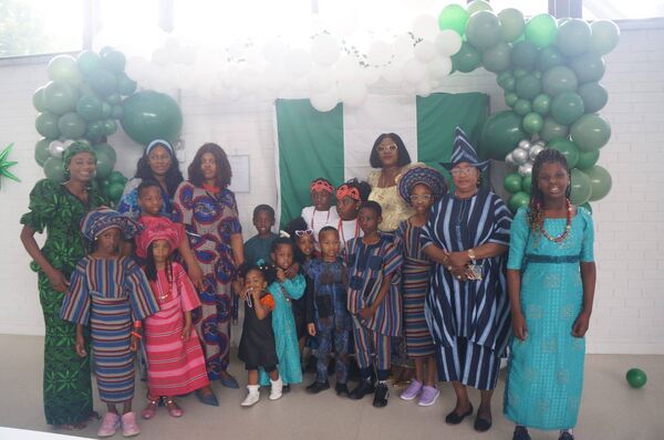 Members of the Nigerian community in County Carlow at the event in An Gairdín Beo