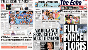 What the papers say: Monday's front pages What the papers say: Monday's front pages