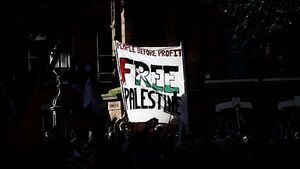 Woman wearing Palestine Action T-shirt arrested in Belfast Woman wearing Palestine Action T-shirt arrested in Belfast