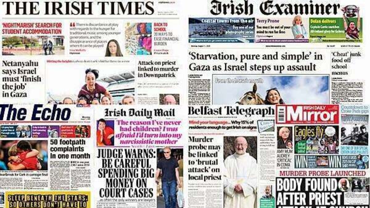 What the papers say: Monday's front pages