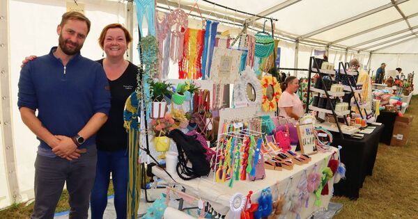 Geraldine and Richard Watters of Raven & Wren Crafts at the Tinahely Show  Geraldine and Richard Watters of Raven & Wren Crafts at the Tinahely Show