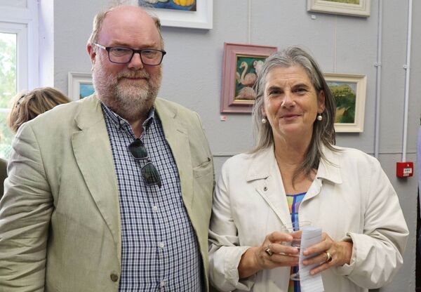 Tim Sweetman with Christine Clear Tim Sweetman with Christine Clear