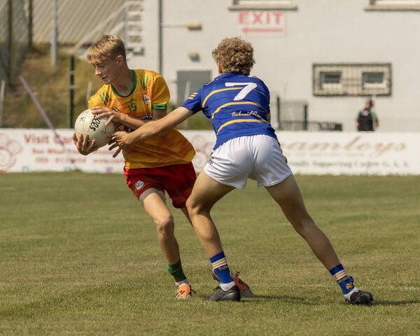 Danny McMahon scored the winning point for Carlow Danny McMahon scored the winning point for Carlow