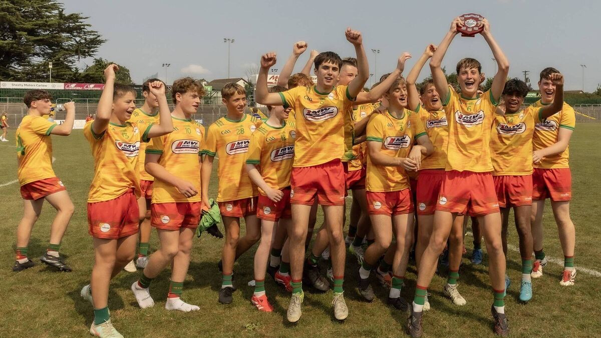 Carlow U15 footballers lift Shield at Netwatch Cullen Park