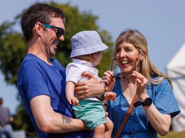 Anne-Marie Moore and Colin Maher are shown with their son Tomás 