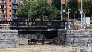 Part of Luas Red Line to remain closed for at least seven days after George's Dock fire Part of Luas Red Line to remain closed for at least seven days after George's Dock fire