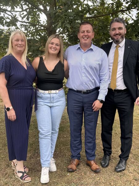 Kellie Dermody who achieved 625 points in her leaving cert, pictured with her mother Aisling and father Peadar along with Michael Hickey, principal of Presentation de la Salle, Bagenalstown Kellie Dermody who achieved 625 points in her leaving cert, pictured with her mother Aisling and father Peadar along with Michael Hickey, principal of Presentation de la Salle, Bagenalstown