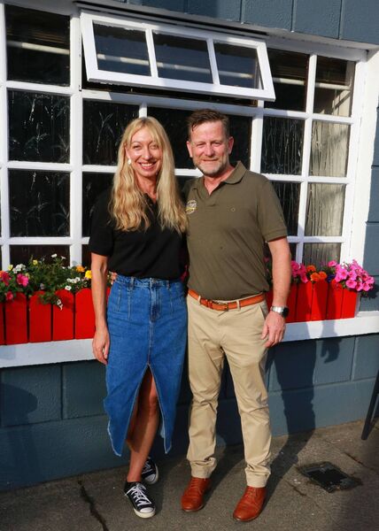Michelle Lawson with John Dalton at the opening of Dalton's of Hacketstown Michelle Lawson with John Dalton at the opening of Dalton's of Hacketstown
