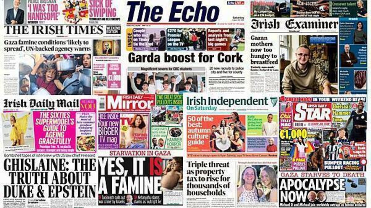 What the papers say: Saturday's front pages