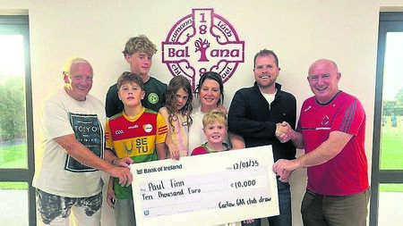 Paul wins €10,000 in Carlow GAA draw