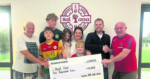 Paul wins €10,000 in Carlow GAA draw