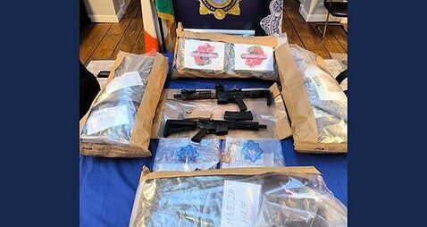 Two men arrested after €775,000 worth of cannabis and two guns seized in North Co Dublin