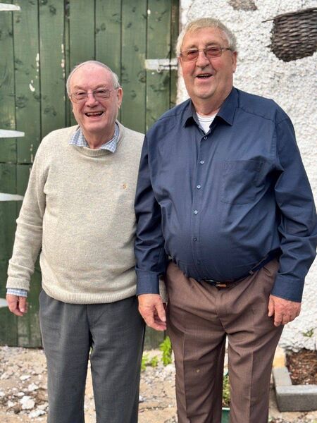 Monsignor Luke Hunt and his brother, Peter Monsignor Luke Hunt and his brother, Peter
