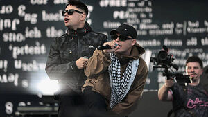 Kneecap criticise DUP and Alliance and say it is ‘good to be home’ in Belfast