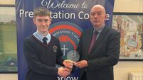 Carlow student achieves perfect 14-year attendance record