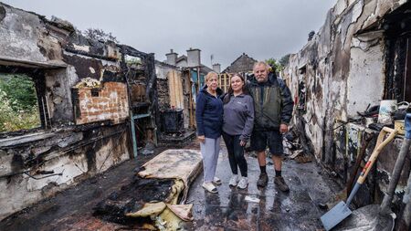 Community rallies after family home destroyed