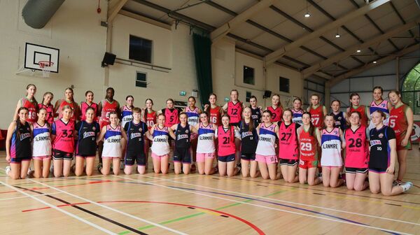 The under 16s girl's team.