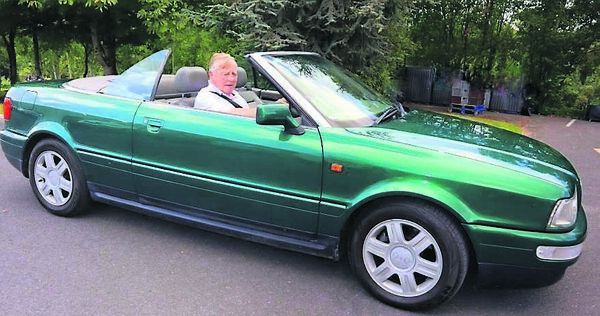 Michael Keating in a Audi Coupe Convertible 1998. Photos: Paul Curran Michael Keating in a Audi Coupe Convertible 1998. Photos: Paul Curran
