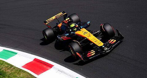 Lando Norris qualifies on front row behind Max Verstappen at Italian Grand Prix