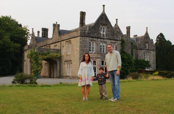 Lara and Cian Lernihan with little Theo Lara and Cian Lernihan with little Theo
