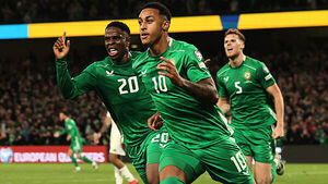 Adam Idah rescues last-gasp point for Ireland against 10-man Hungary Adam Idah rescues last-gasp point for Ireland against 10-man Hungary