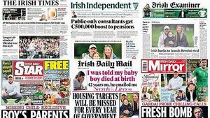 What the papers say: Monday's front pages What the papers say: Monday's front pages
