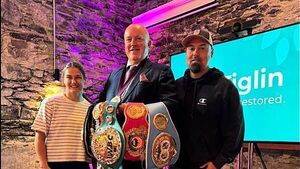 Katie Taylor and her new husband make first public appearance in Ireland
